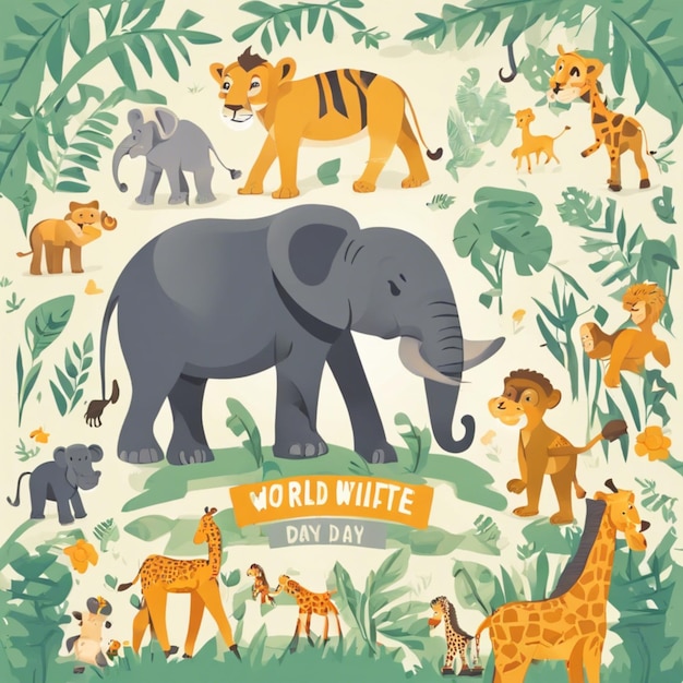 World Wildlife Day Illustration