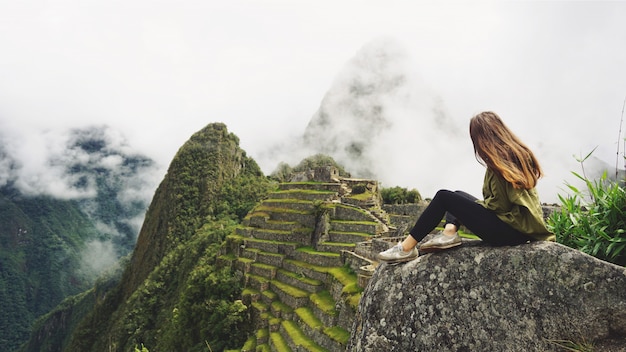 World Wonder Machu Picchu And Andes Mountains