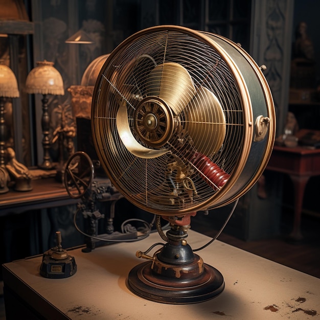 Worlds first discovered electric fan images Generative AI