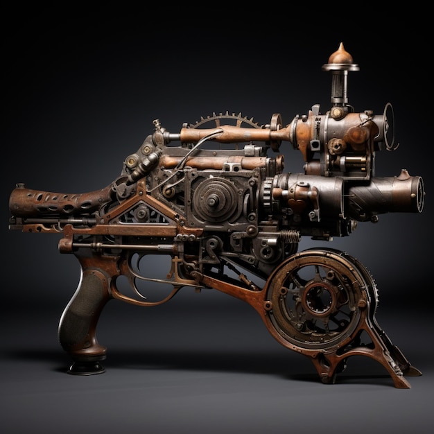 Worlds first discovered machine gun image Generative AI