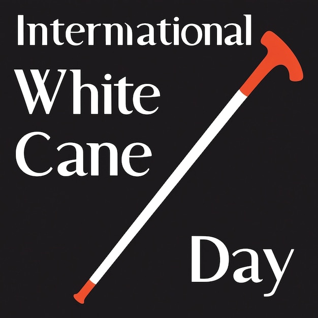 Worldwide White Cane Safety Day Vector Illustration