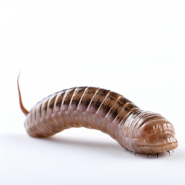 Worm with white background high quality ultra hd