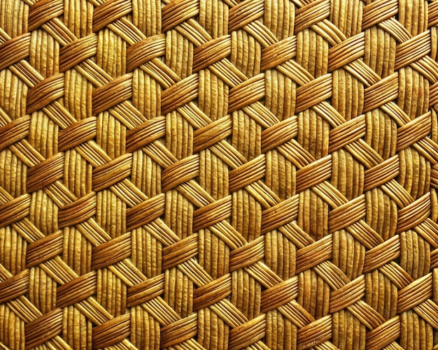 Photo a woven basket with a woven pattern