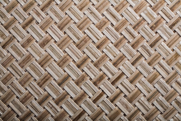 Woven crisscross place mat close up view