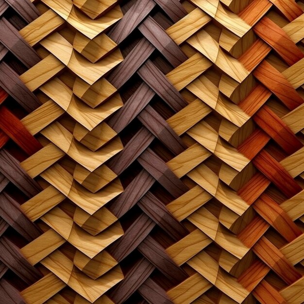 A woven pattern with a brown and yellow background.