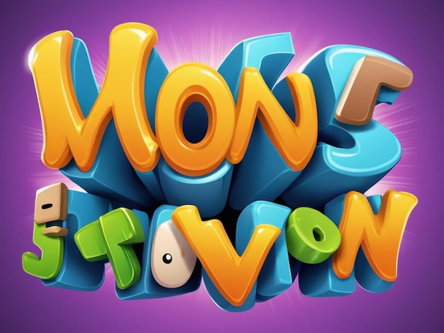 WOW a fun cartoon 3d text effect