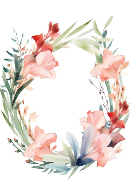 A wreath of flowers is a symbol of spring.