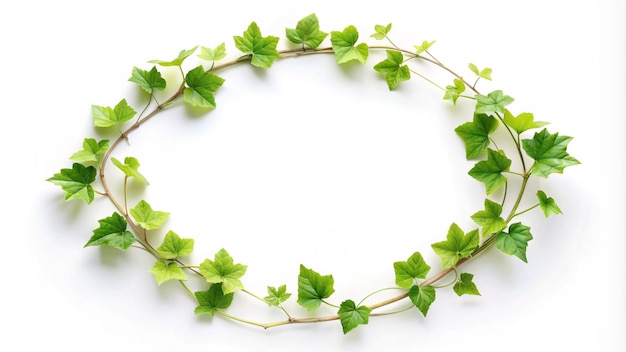 Photo a wreath of green ivy