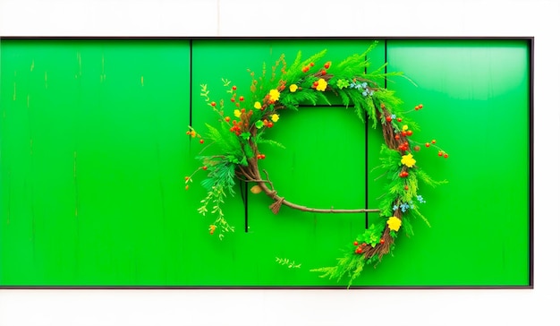 Wreath modern futuristic background banner