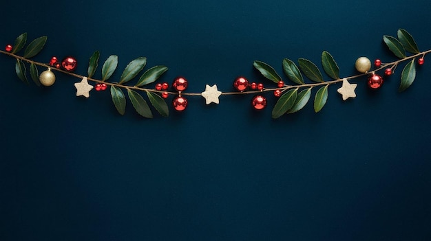 a wreath with a star on it is adorned with red berries