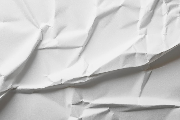 Wrinkled Dark Paper Background White Crumpled Paper Surface White Crumpled Paper Texture for Backg