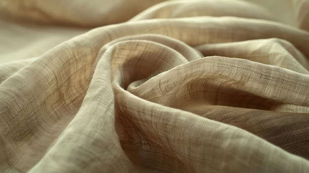 Photo wrinkled linen fabric casual elegance