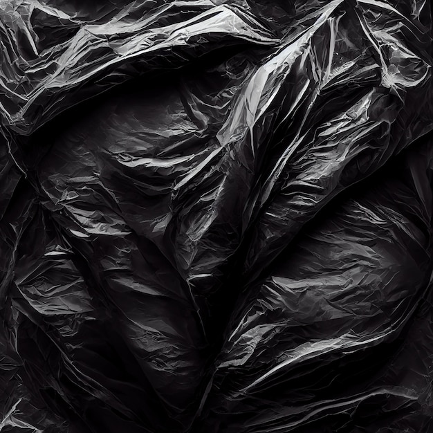 Wrinkled plastic bags texture pattern