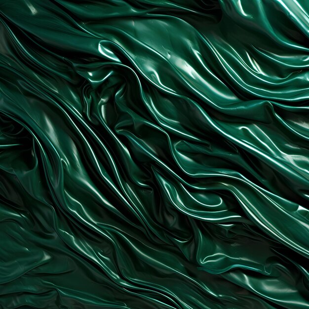 Wrinkled Shining Dark Green Grain