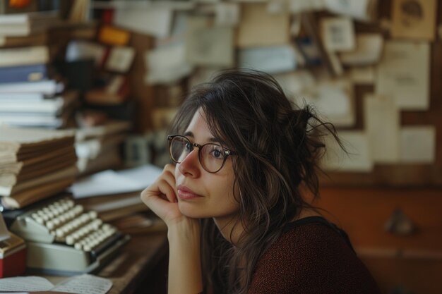 Writer with Typewriter