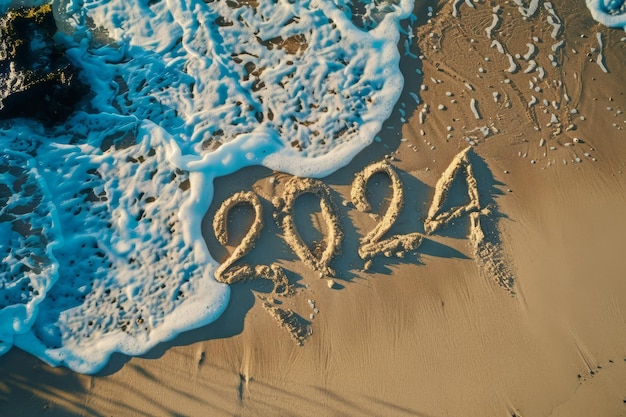 written in the sand on a summer beach summer vacation