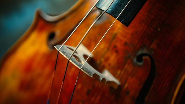 xAA closeup shot of two entwined strings of a musical instrument