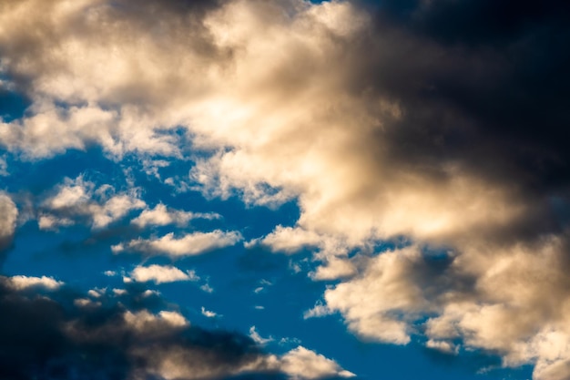 XAcolorful dramatic sky with cloud at sunset