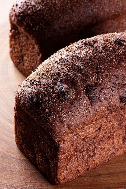 XAWholemeal bread from natural fermentation with cocoa and chocolate chips