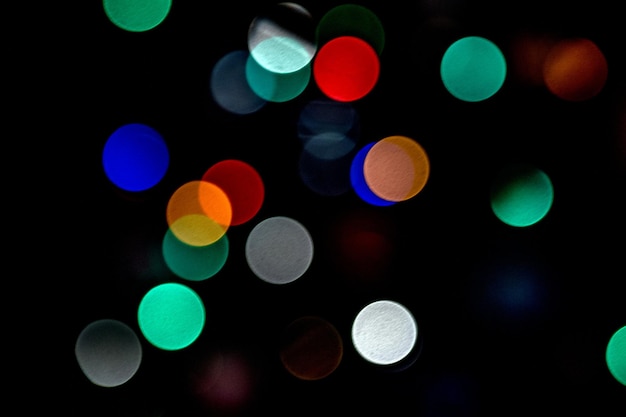 Xmas background street lights glam