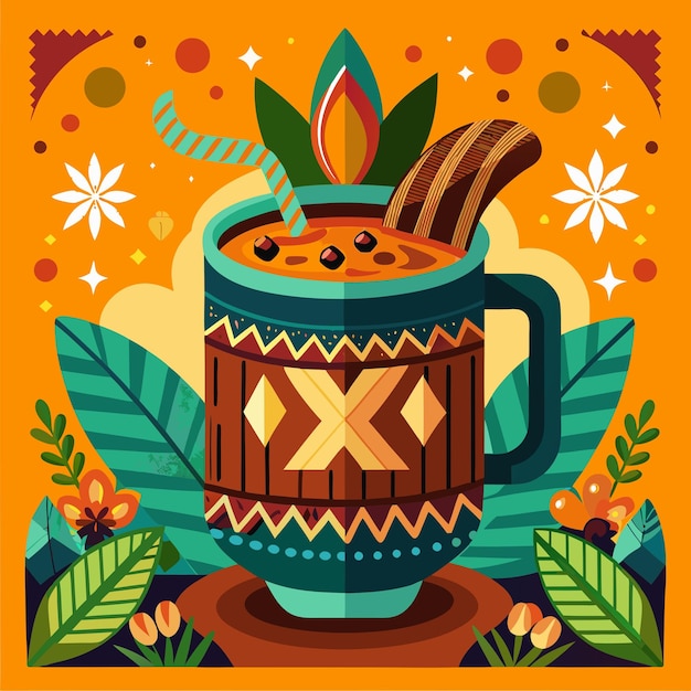 Photo xocoatl ancient and rich aztec chocolate beverage