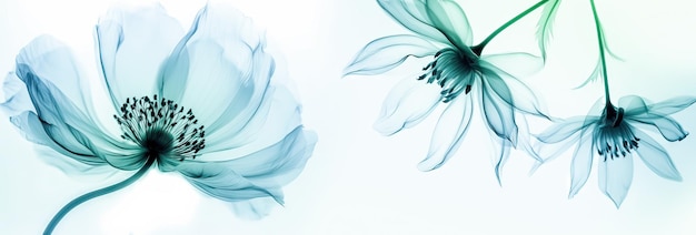 XRay Flowers Background