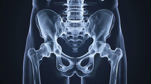 xray of pelvic bones and hip joints in direct projection coxarthrosis osteoporosis medical research