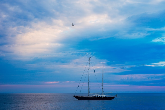 Yachts and boats in the adriatic sea