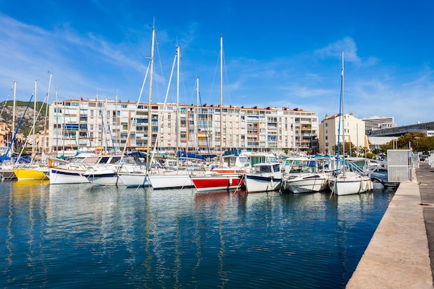 Yachts in Toulon port France