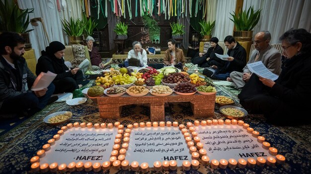 Photo yalda night traditions and customs