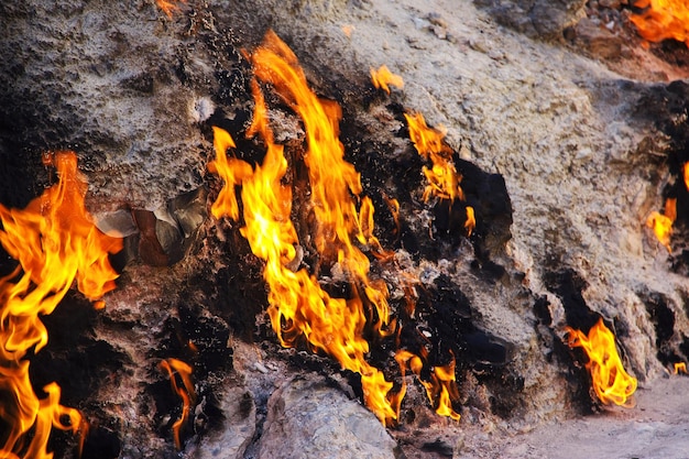 Yanar Dag is the natural fire in Azerbaijan