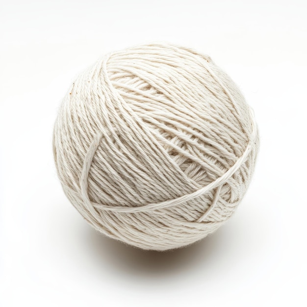 Photo yarn ball isolated on a solid white background