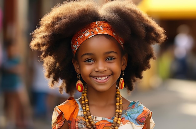 year old african girl