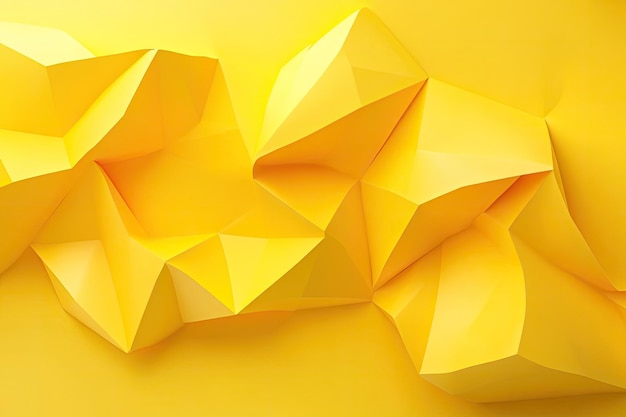 yellow abstract 3d art background design with geometric 3d style