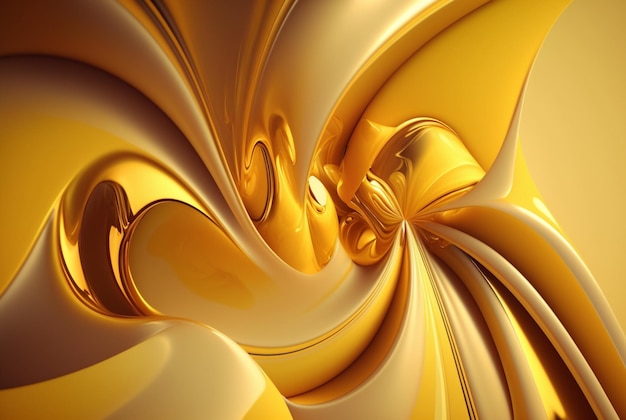 Yellow abstract beautiful background generative ai