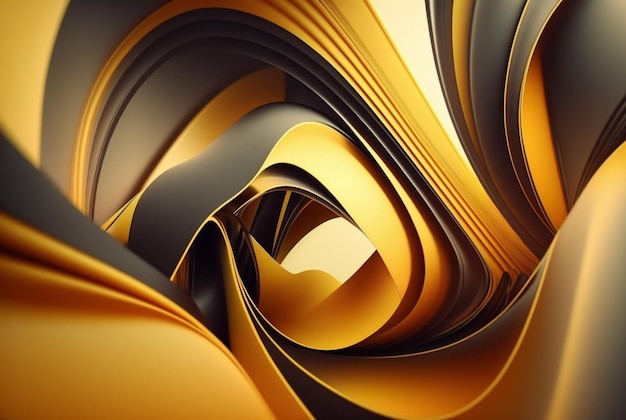 Yellow abstract beautiful background generative ai