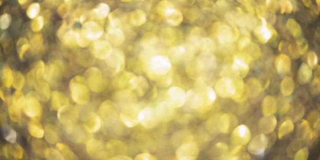 Yellow abstract defocus background Blurred defocus light glitter