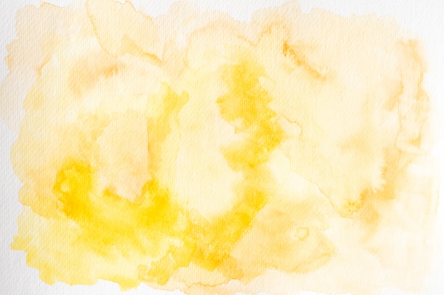 Yellow abstract watercolor background. 