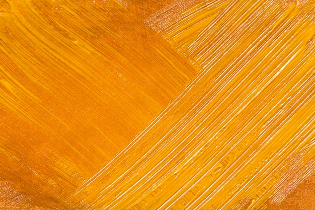 Yellow acrylic paint texture