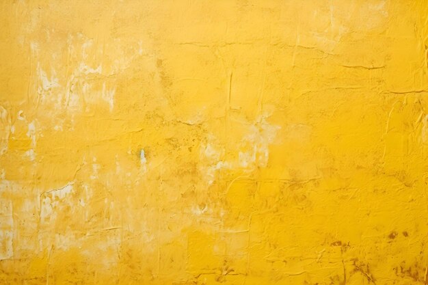 Yellow aged acrylic paint texture background