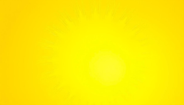 Yellow background with bright white sun shining rays