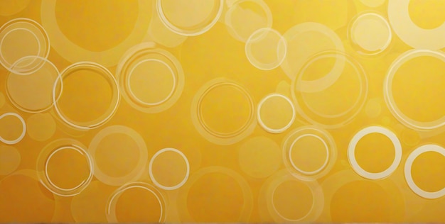 Photo a yellow background with circles like circles and a yellow background