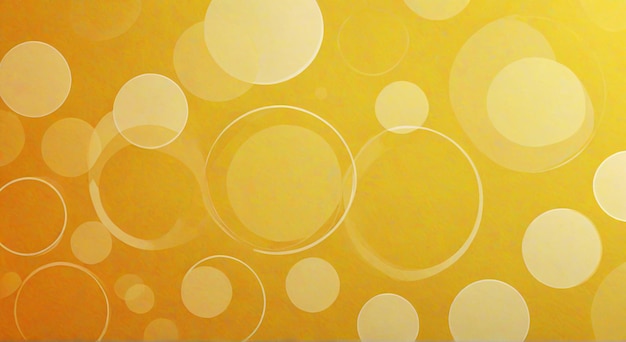 Photo a yellow background with circles like circles and a yellow background