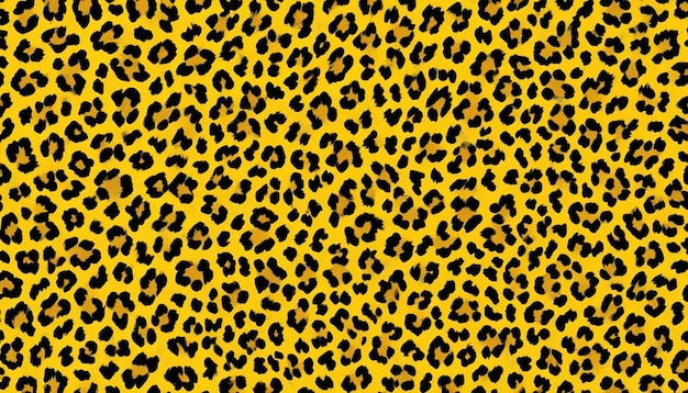 a yellow background with leopards on it