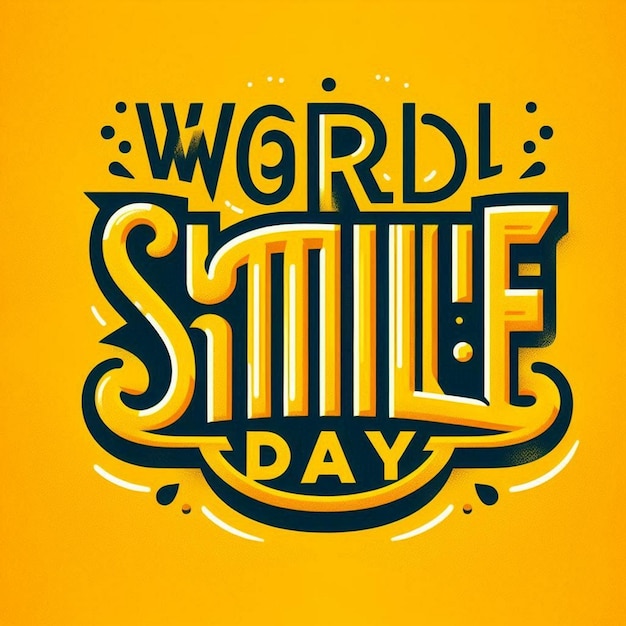 a yellow background with the words  world day  on it