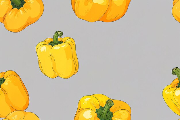 Photo yellow bell pepper isolated on transparent background