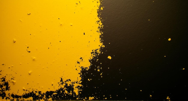 Photo a yellow and black background with the words  splatter  on it