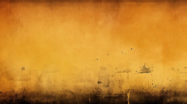 Yellow and black Grunge brush stroke watercolor painting Ink splatter background