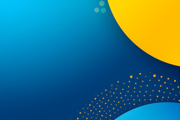 yellow and blue abstract background template vibrant color gradients dots