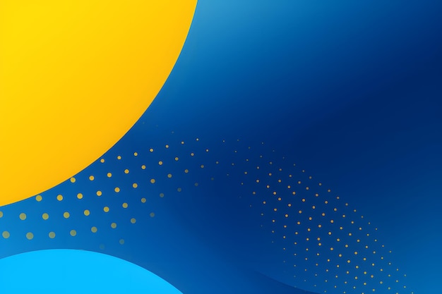 yellow and blue abstract background template vibrant color gradients dots